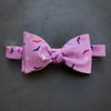 Pink Bats Bow Tie