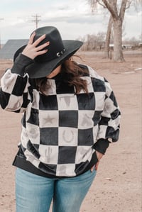 Image 3 of Checkered Cowboy  Sweater