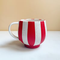 Image 2 of Circus Cup With Handle - Red & White