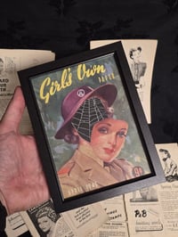 Image 2 of 1945 War time The Girls Own - faceless with real preserved spider web - APRIL