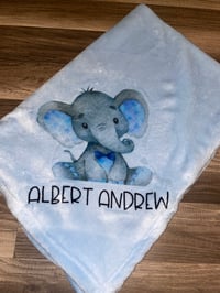 Image 2 of Personalized Baby Blanket 