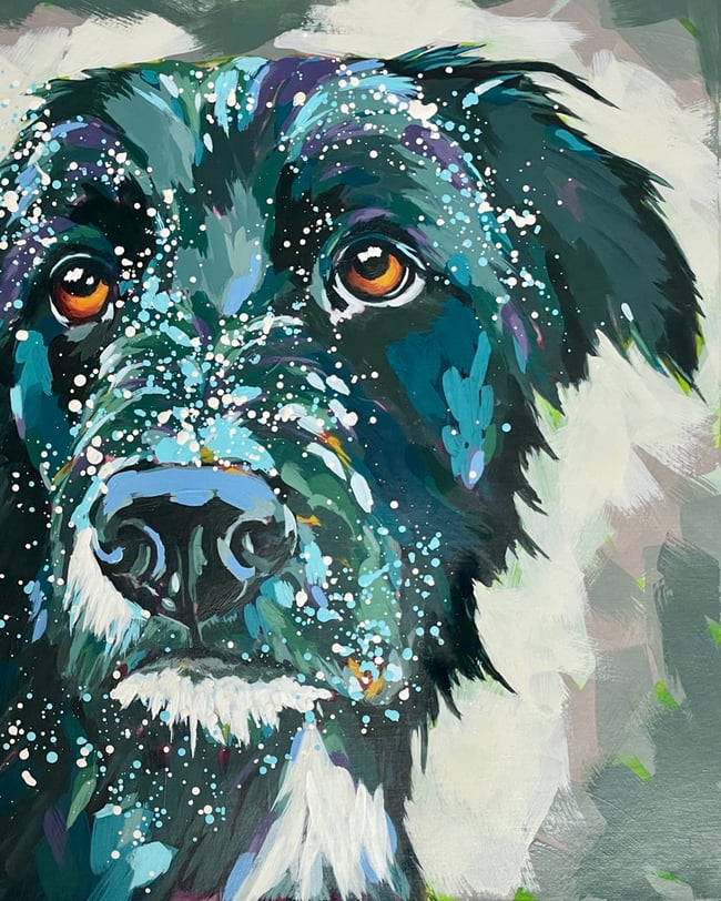 Custom Dog Portrait - Booking Fee for Rosemarie Foley