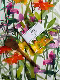 Image 2 of Sweetpeas and Echinacea tea towel