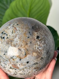Image 2 of XL RAINBOW ORBICULAR JASPER SPHERE