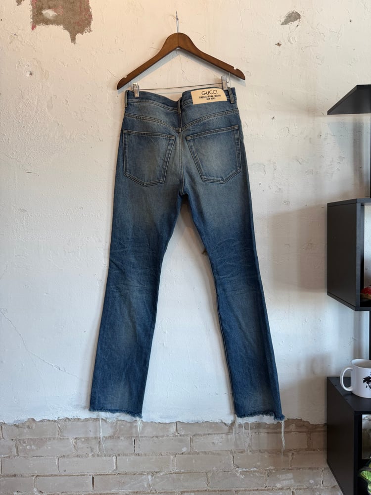 Image of Gucci Blue Cutoff Denim