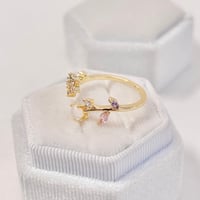 Image 3 of Opal Flower Vine Ring