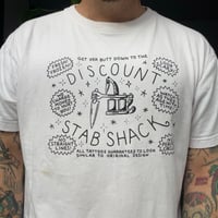 Image 1 of Stab Shack business card SHIRT!