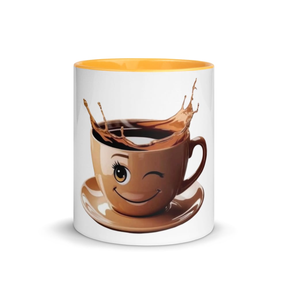 Image of Good morning Coffee mug with Color Inside