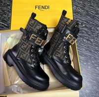 Image 3 of FF BROWN BUCKLE BOOTS