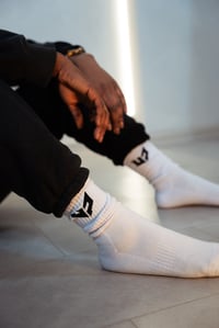 Image 3 of UPerform Crew Socks (2 Pairs) - White 