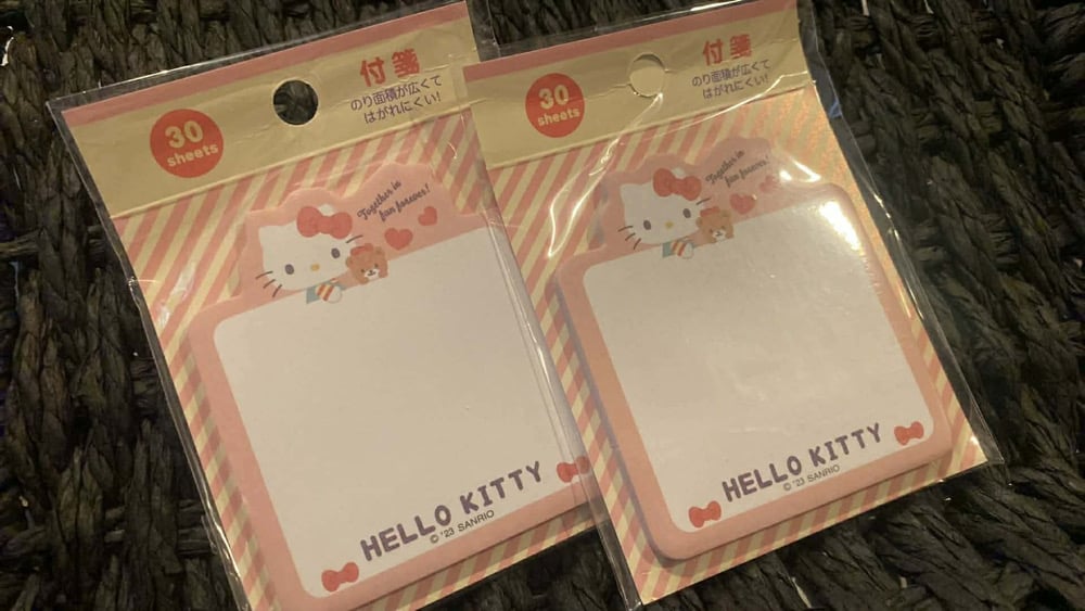 Image of Hello Kitty Post It Notes (30 Sheets) 