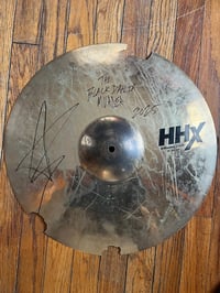 signed broken 18” HHX crash cymbal 