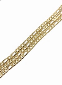 Image 5 of 8mm Figaro Chain Necklace – 24” Gold Plated | Thick & Heavy |