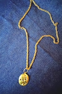 Image 1 of Gold plated chain and pendant necklace