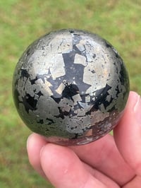 Image 10 of Pyrite In Magnetite Sphere #1421