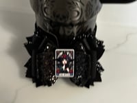 Image 2 of Black & Pink Tumbler Straw Topper Bow