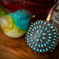 Image 1 of Very vintage turquoise cluster 