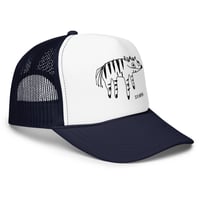 Image 9 of Foam trucker hat zebra 