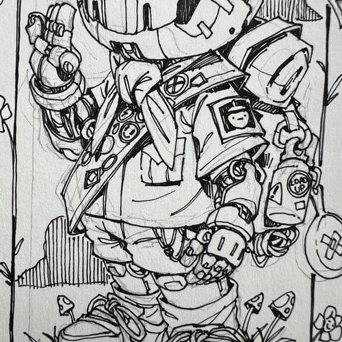 Image of MECHASOUL SCOUT DRAWING