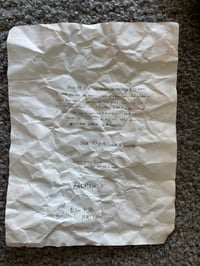 Image 2 of Send My Love Lyric Sheet (1 of 1) signed 