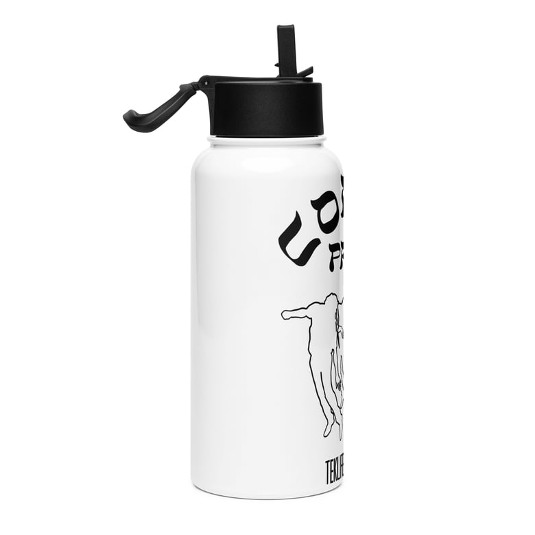 Image of TEKLIFE086 Stainless steel water bottle with a straw lid