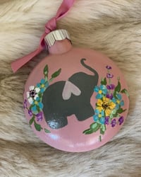 Image 1 of Fit4mom glass ornament 