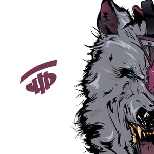 Image of Bordeaux Wolf Art Print