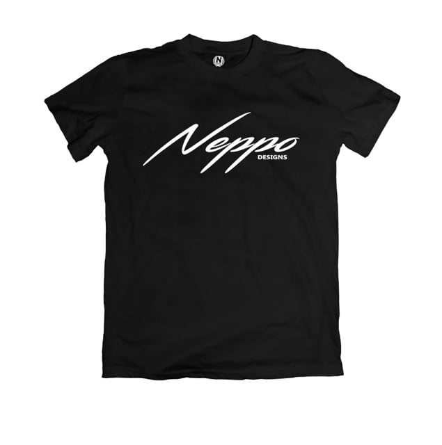 Signature 'Neppo Designs' Tee in Black | Neppo Designs