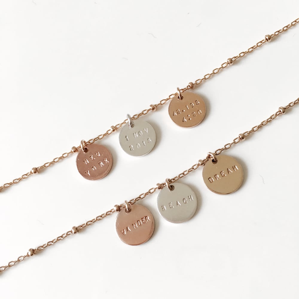 Image of Trio tag bracelet/necklace