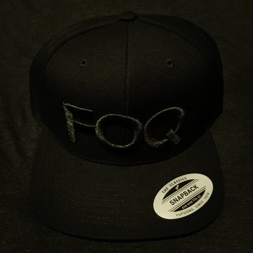 Image of Original snapback black on black