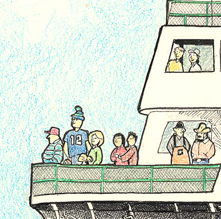 Washington State Ferry 15" X 18"