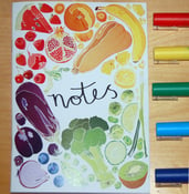 Image of Fruit and Vegetable illustrated Notebook