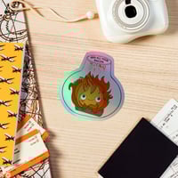 Image 2 of Just a Fire on a Log - Holographic stickers