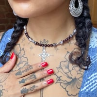 Image 5 of SIREN GARNET NECKLACE 