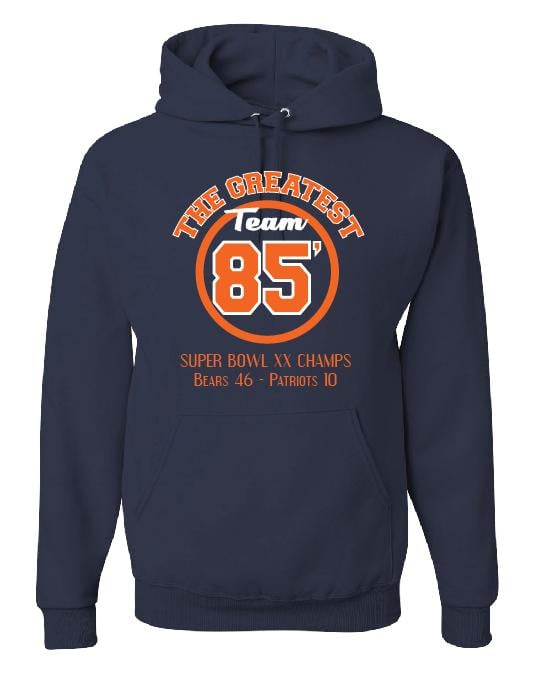 greatestplayertees — 85' Chicago Bears Hooded Sweatshirt
