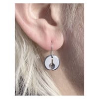 Image 2 of keyhole earrings