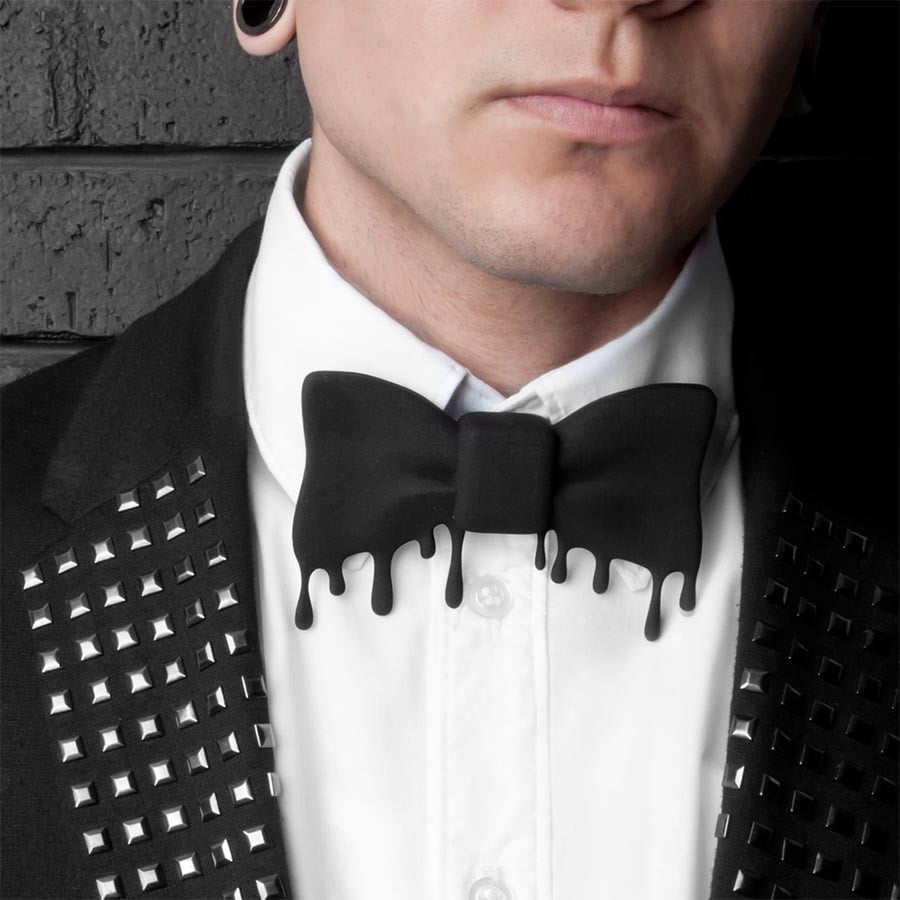 Image of THE 3D BOW TIE (BLACK)