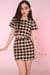Image of Black & Yellow Tartan Motel 2 piece Set