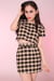 Image of Black & Yellow Tartan Motel 2 piece Set