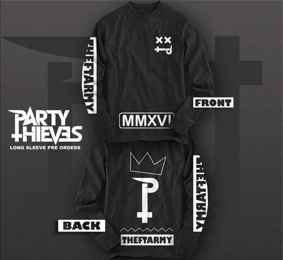 Image of #THEFTARMY LONG SLEEVE (LIMITED EDITION BLACK)