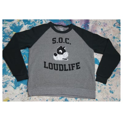 Image of S.O.C. Loudlife Crewneck Sweater blk/grey