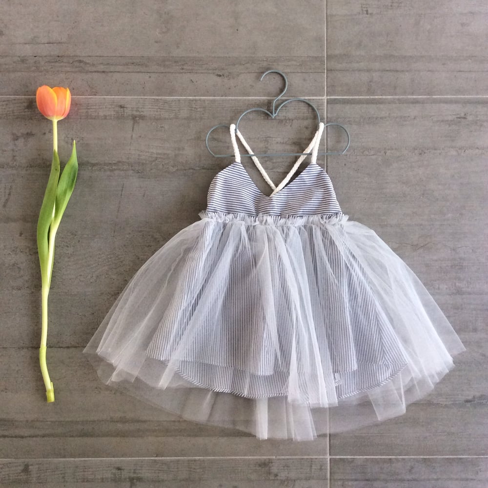 Image of Birdie Striped Tutu Dress