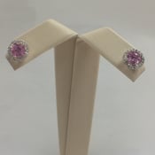 Image of Pink Sapphire Earrings