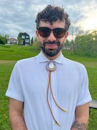 Image 3 of "Anna" bolo tie and earrings set