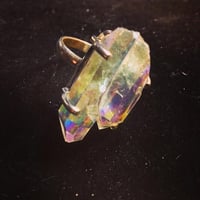 Image 1 of Twin Soul/Tantric Twin Angel Aura Quartz Crystal (Sterling Silver)