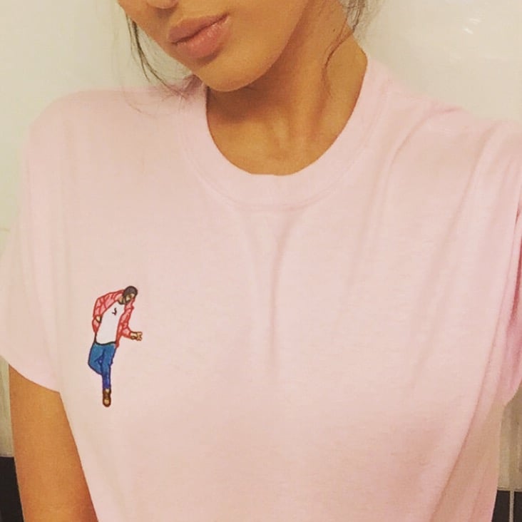 Image of EMBROIDERED PINK HOTLINEBLING TING TEE