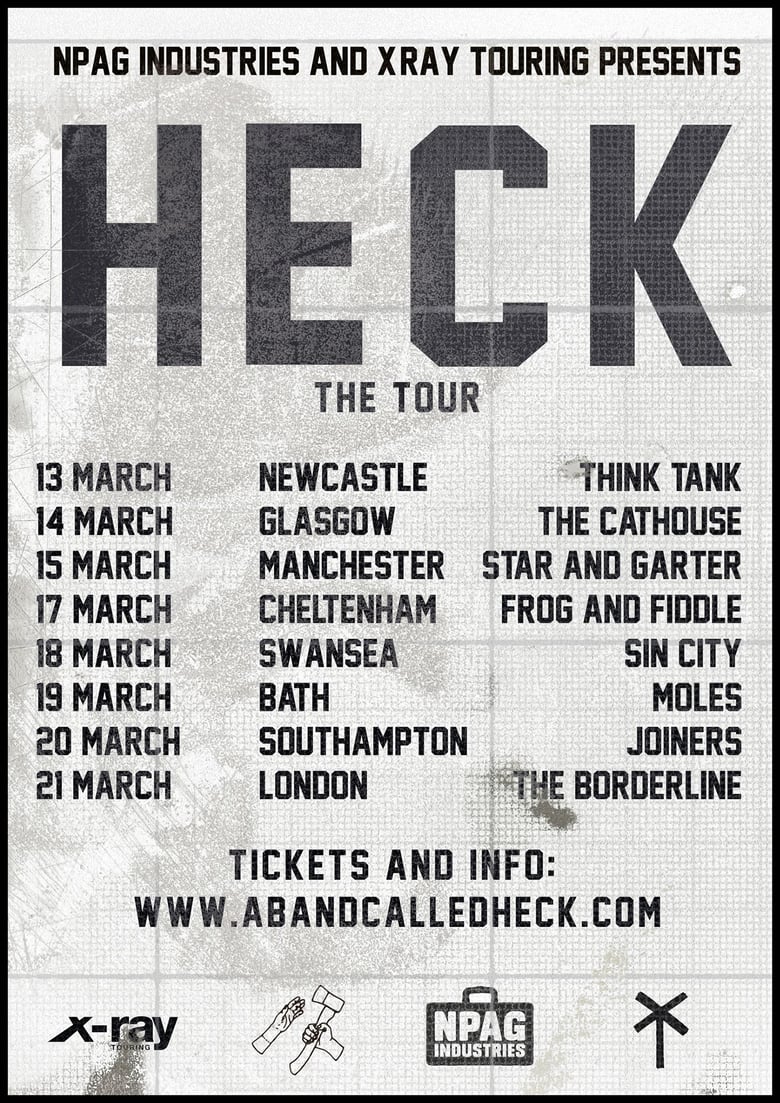 Image of HECK - Frog & Fiddle, Cheltenham - March 17th