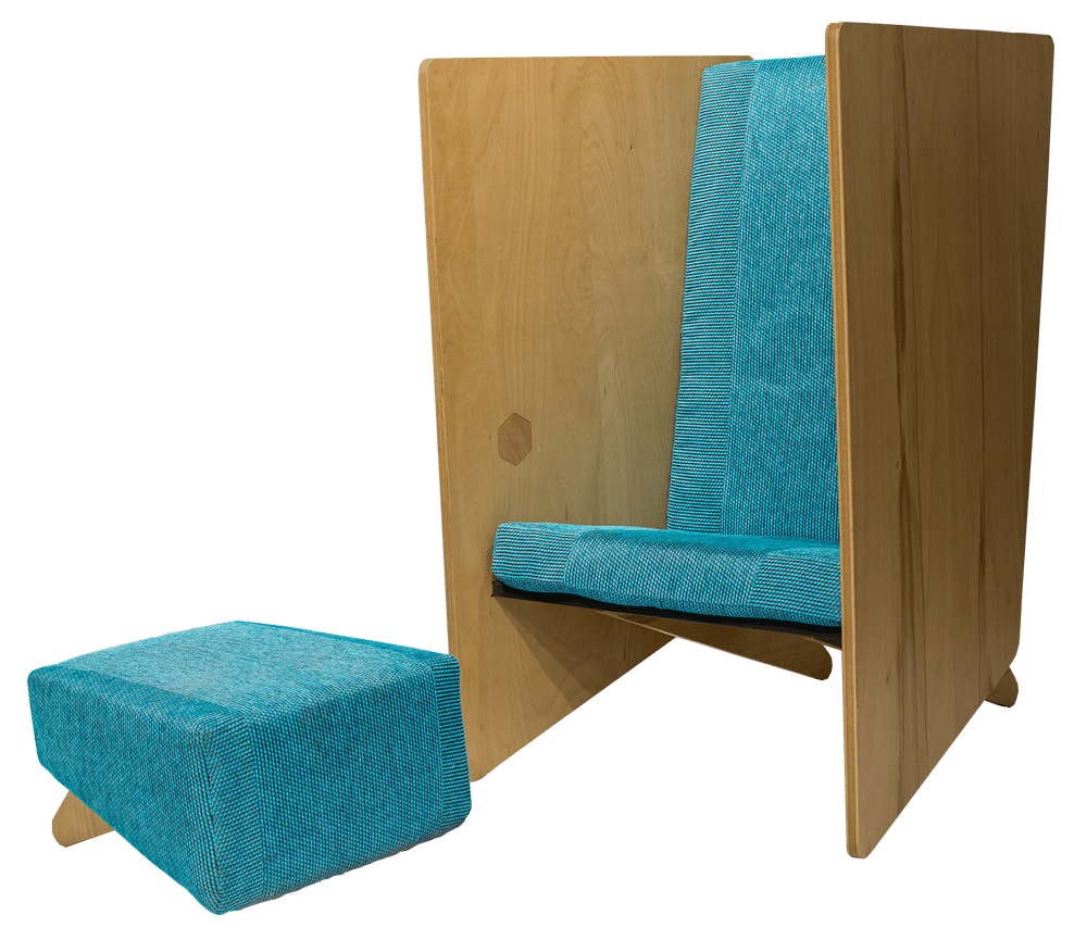 Image of Incognito Lounge Chair & Mottie Ottoman