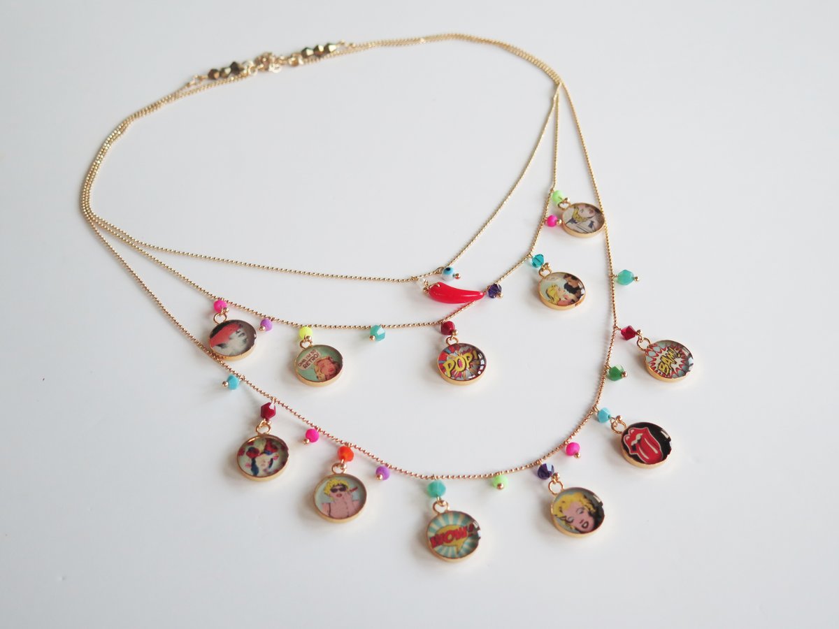 Pop Art Necklace Hare Jewelry