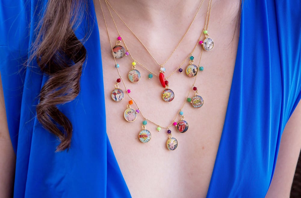 Pop Art Necklace / Hare Jewelry